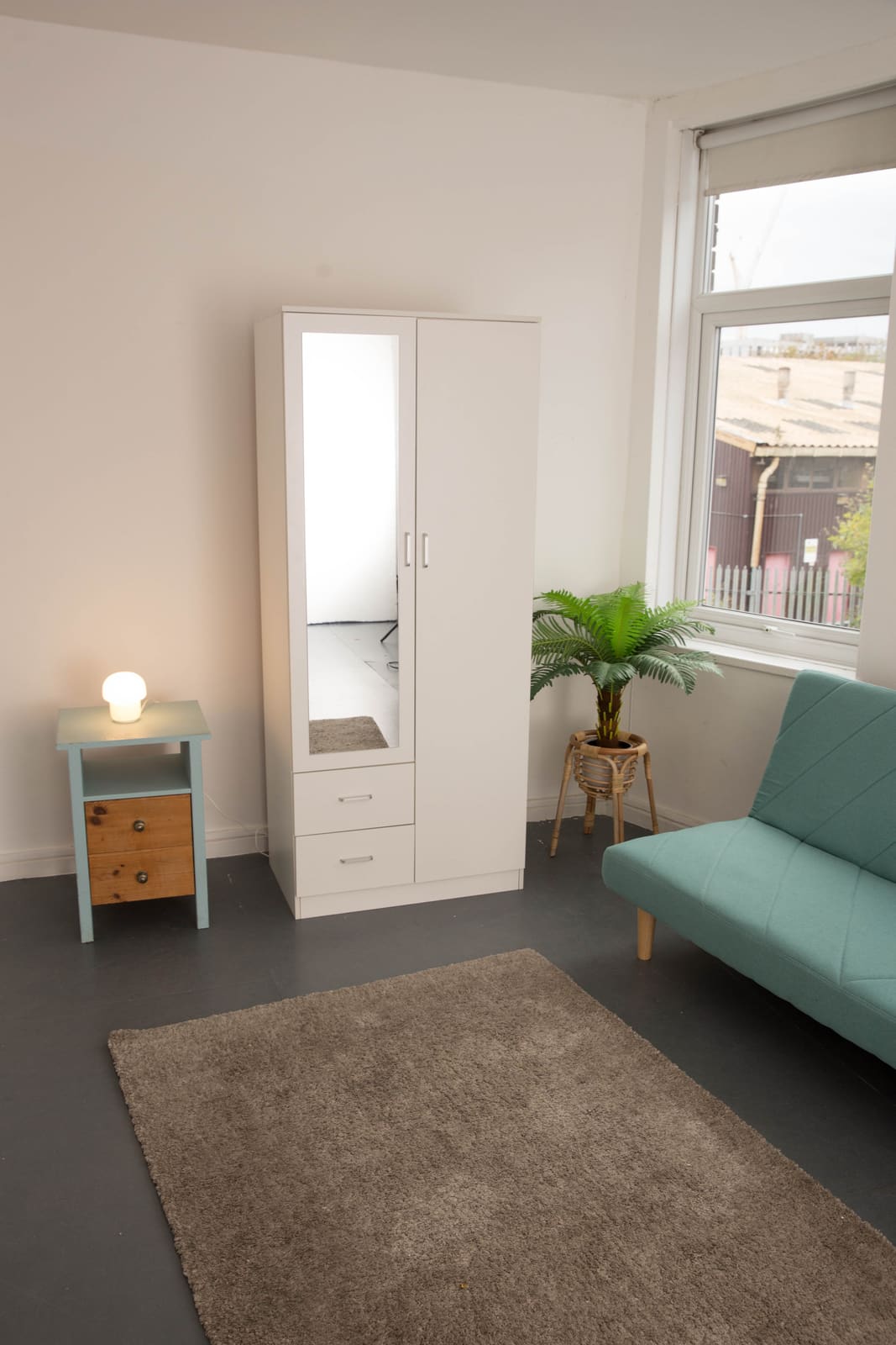 2 Door Wardrobe with Mirror view 3